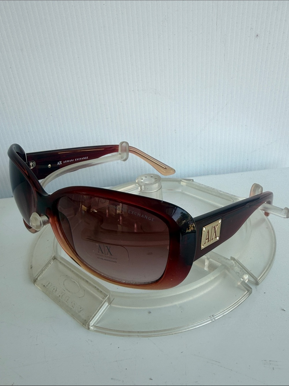 NEW ARMANI EXCHANGE AX105/S Red Gradient Fade Sunglasses NEW WITHOUT TAGS